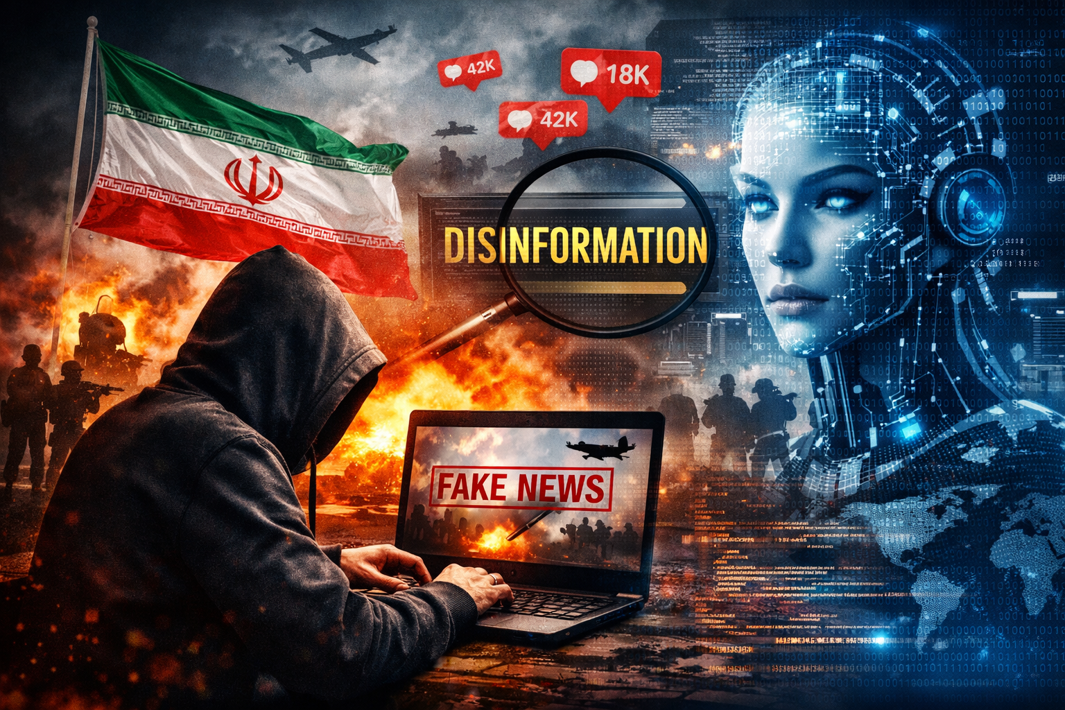 Iran AI Disinformation Campaign Spreads AI War Propaganda Online