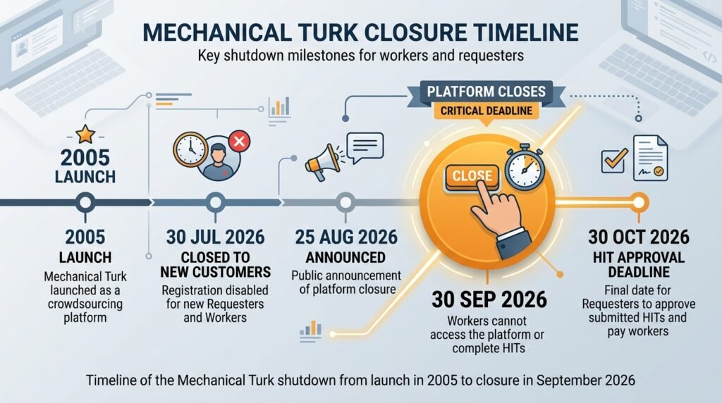 Mechanical Turk shutdown leaves crowdwork desks empty as Amazon closes the platform